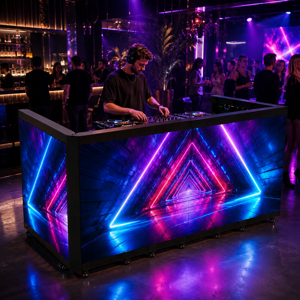 Façade de DJ écran au Led pliable