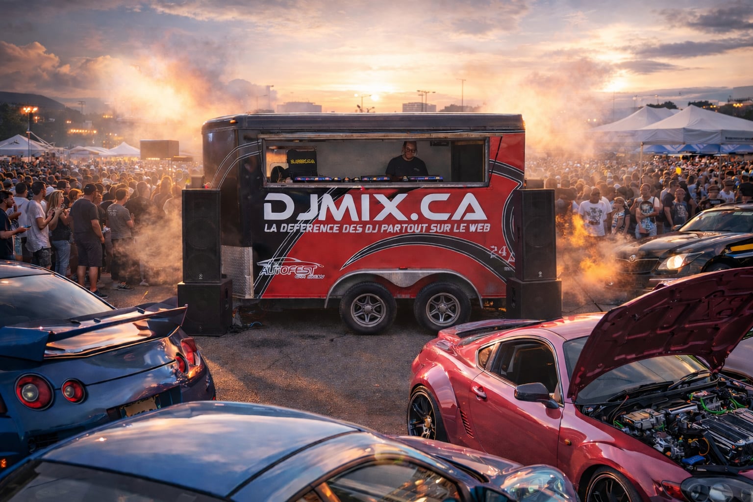 Carshow & DJ Booth Trailer